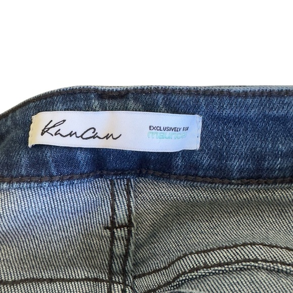 KanCan For Maurices High Rise Skinny Jeans Dark Wash‎ Distressed Hem Ripped 28 - Picture 4 of 7
